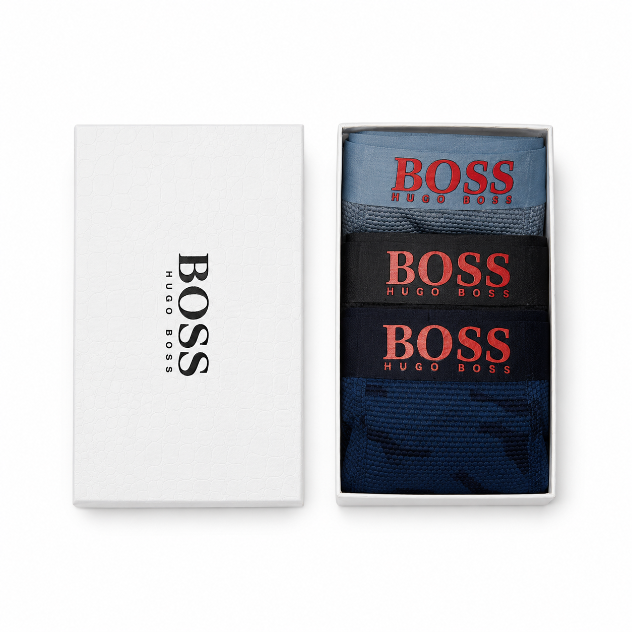 Комплект мужских боксеров BOSS Camouflage Print Boxer Trunks 3-Pack 3 шт. XL (HB21002.2XL)