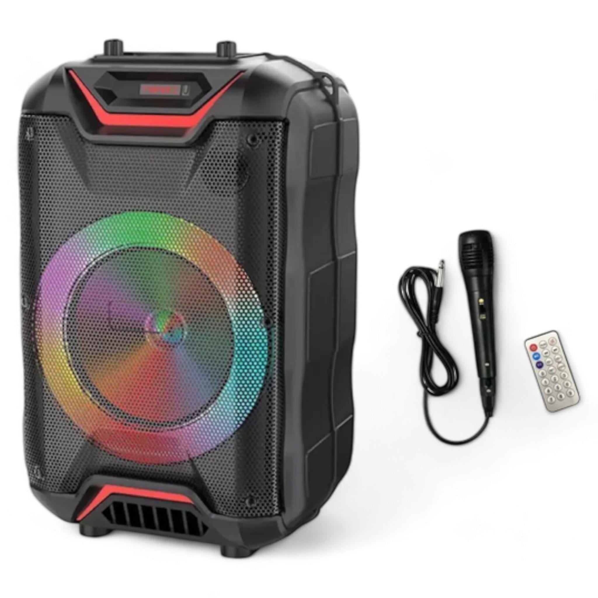 Колонка портативна ZQS-8128 TF USB TF USB Bluetooth з мікрофоном пультом ДУ Black (ZQS-8128)