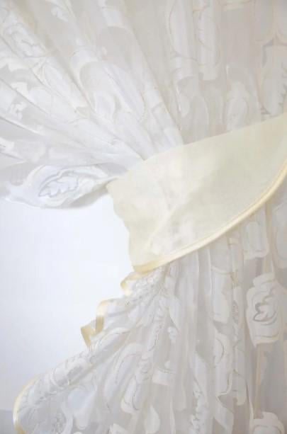 Шторки на кухню 320х150 см Бежевый (101к) - фото 3