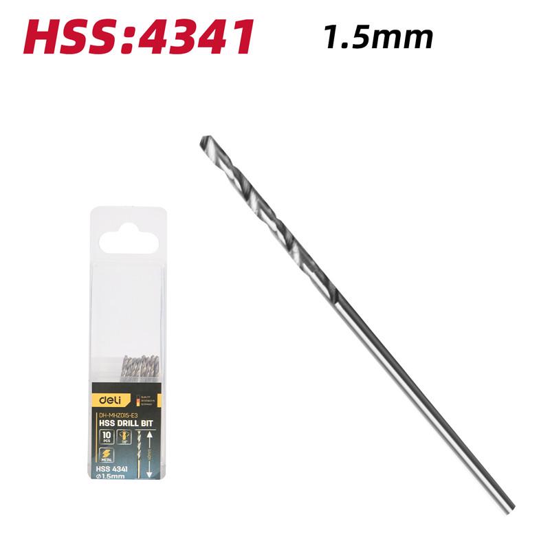 Свердло Deli Tools EDH-MHZ015-E3 4341 hss 1.5 мм (2591125175) - фото 5 Свердло Deli Tools EDH-MHZ015-E3 4341 hss 1.5 мм (2591125175) - фото 5