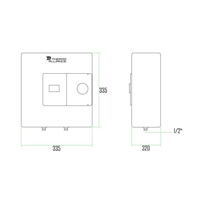 Бойлер Thermo Alliance SF SF15S15N 15л 1,5 кВт (62717) - фото 2