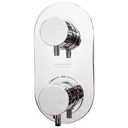 Смеситель скрытого монтажа MARIANI Wellness 126T2 с термостатом Хром (143005) Смеситель скрытого монтажа MARIANI Wellness 126T2 с термостатом Хром (143005)