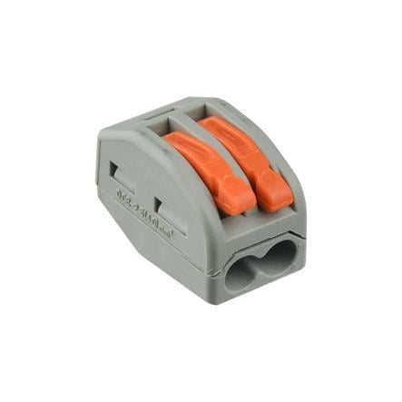 Клемна колодка Polmark FJ-402 швидкого монтажу з натискними важелями на 2 монтажні отвори 2x4,00 мм (2164316245)