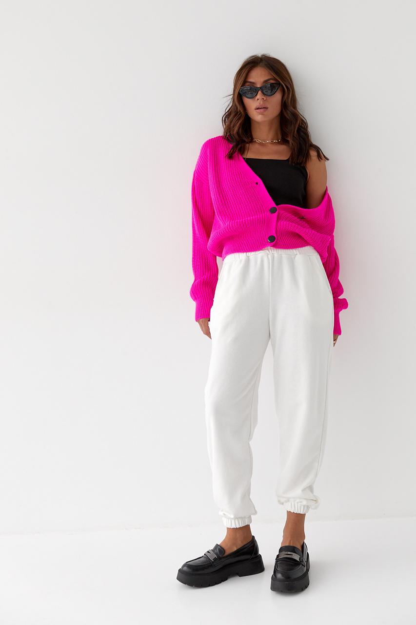 Кардиган укороченный S Фуксия (9528131) - фото 3 Кардиган укороченный S Фуксия (9528131) - фото 3