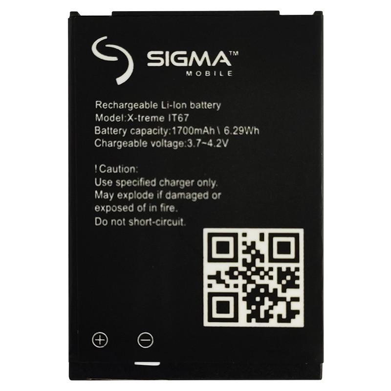 Аккумулятор Sigma IT67 IP67 DZ67 1700 mAh