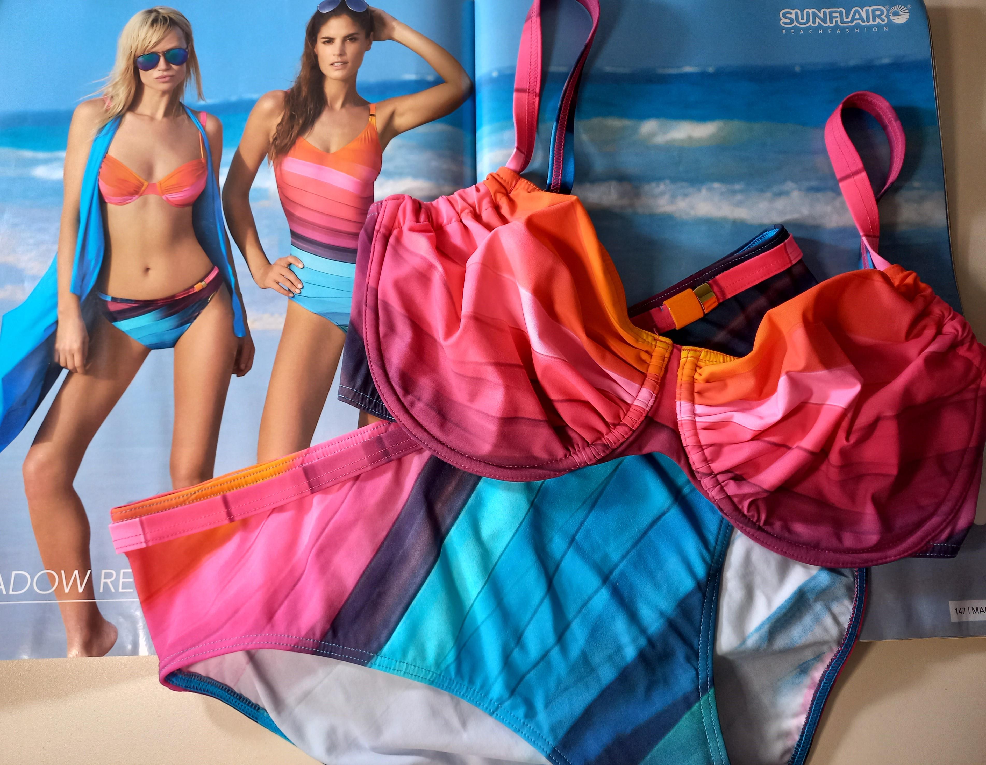 Жіночий купальник Sunflair Beachfashion Shadow Red Bikini 21330s 40E Райдужний (10623981) - фото 2 Жіночий купальник Sunflair Beachfashion Shadow Red Bikini 21330s 40E Райдужний (10623981) - фото 2