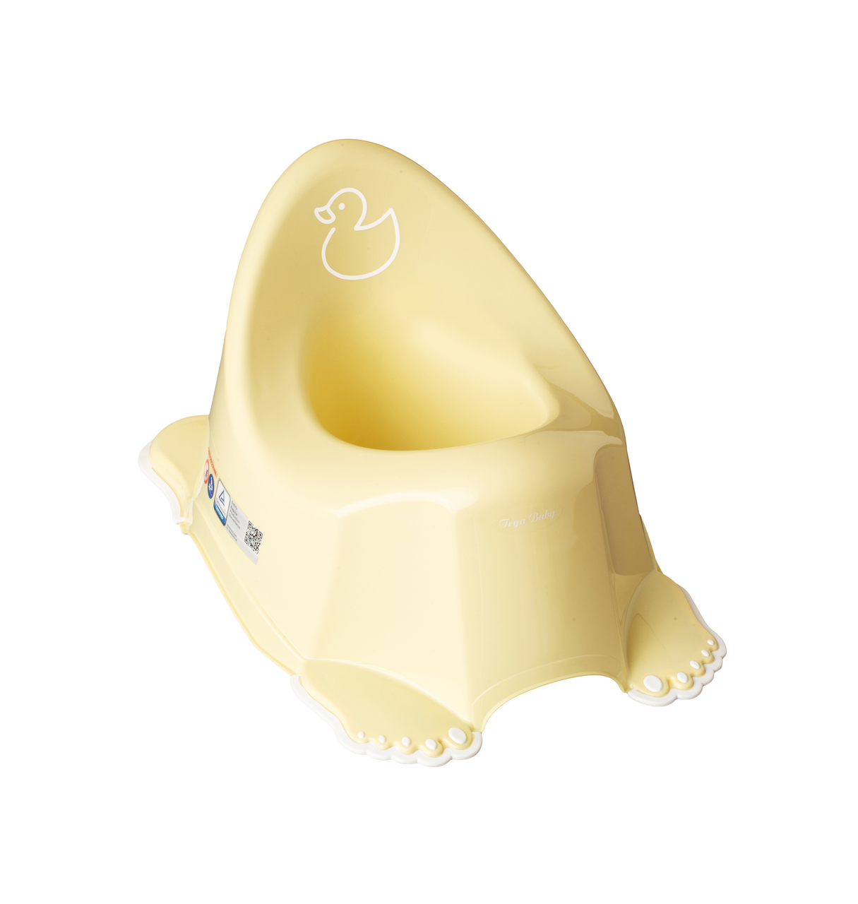 Горшок Tega Baby PO-070-132 Утенок с противоскользящей резиной и музыкой Светло-желтый (5902963015785)