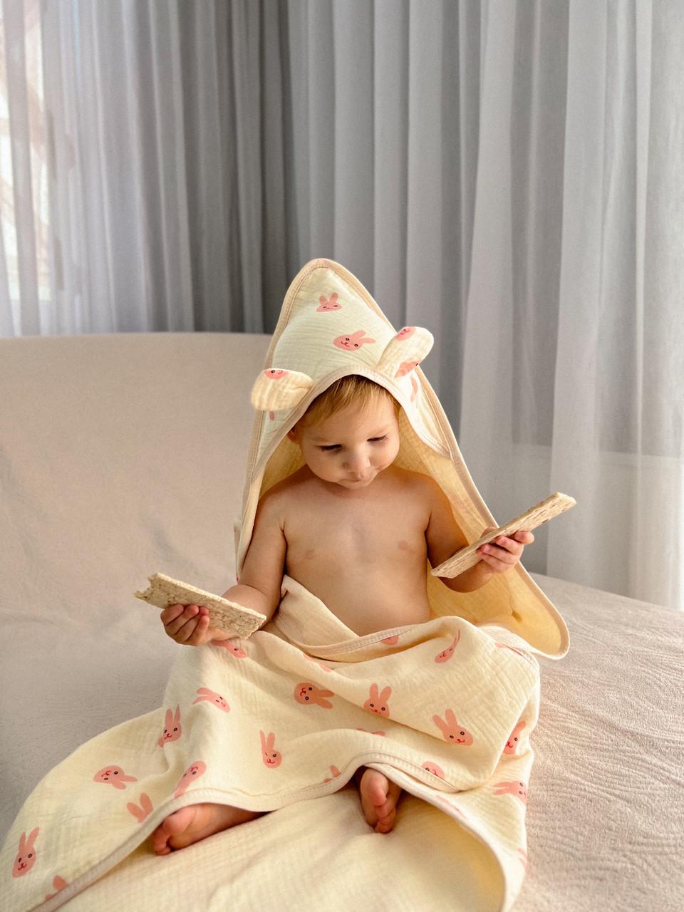 Конверт на виписку літній муслін Зайка 85х90 см (24246749) - фото 2 Конверт на виписку літній муслін Зайка 85х90 см (24246749) - фото 2