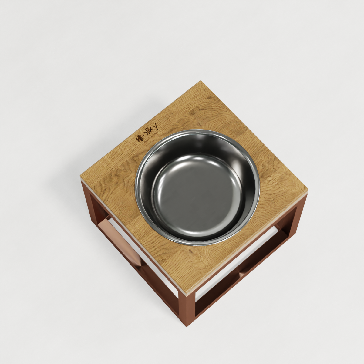 Миска на подставке для больших собак Hollky Base Solo XL 1,8 л (XL-262620-GLNT) - фото 6