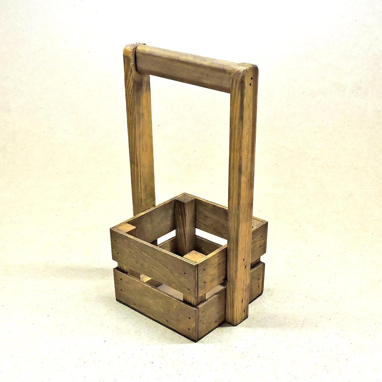 Корзинка подарочная из дерева Шервуд 12х12 см Капучино (ПДК-0021109) - фото 2 Корзинка подарочная из дерева Шервуд 12х12 см Капучино (ПДК-0021109) - фото 2