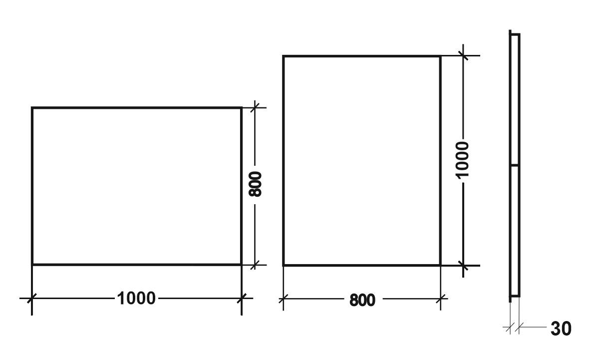 Зеркало с LED подсветкой Шинэйд 800х1000 мм (SHINEID 1-800х1000) - фото 3