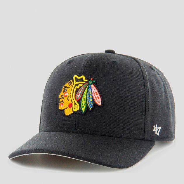 Кепка MVP 47 Brand MVP DP CHICAGO BLACKHAWKS Unisex OSFA Чорний/Сірий (194602375380)