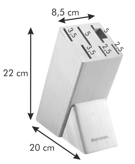 Блок для ножей Tescoma Noblesse деревянный 22х20 см (869512) - фото 2