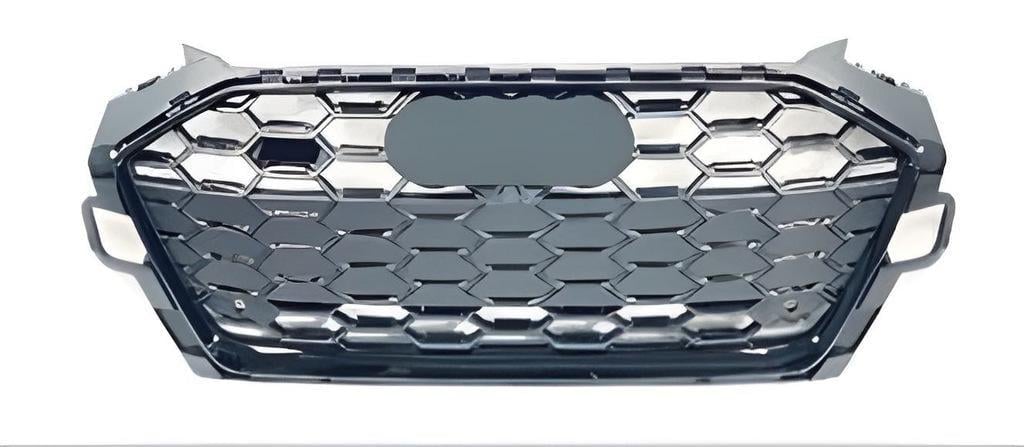 Передняя решетка S-style 2020-2022 GT Tuning для Audi A4 B9 2015-2024 ABS Черный