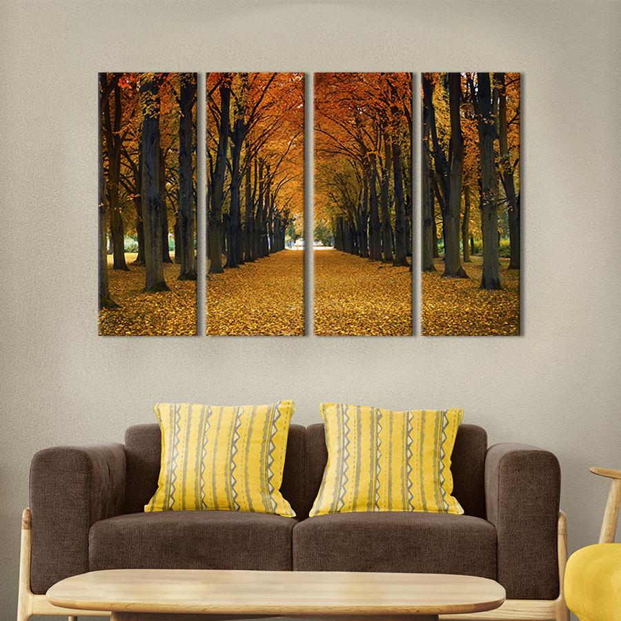 Модульная картина на холсте Полиптих Осенний парк 149x93 см (551-41)