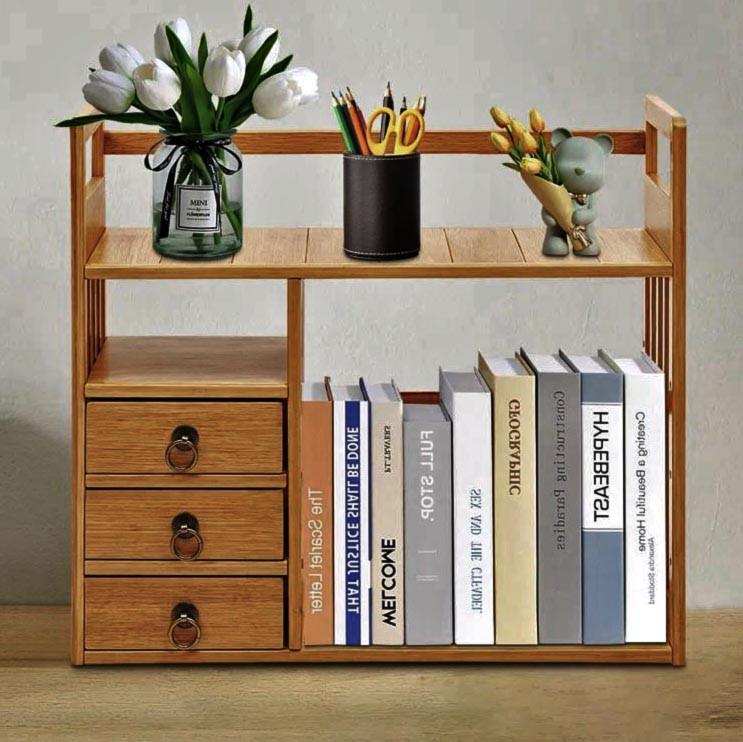 Полка книжная настольная из дерева Гериния Сиена (КПА-018105) Полка книжная настольная из дерева Гериния Сиена (КПА-018105)