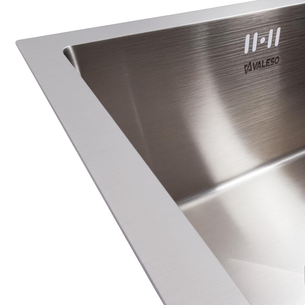 Мийка кухонна Valeso Handmade монтаж під стільницю 44х44 см - фото 8