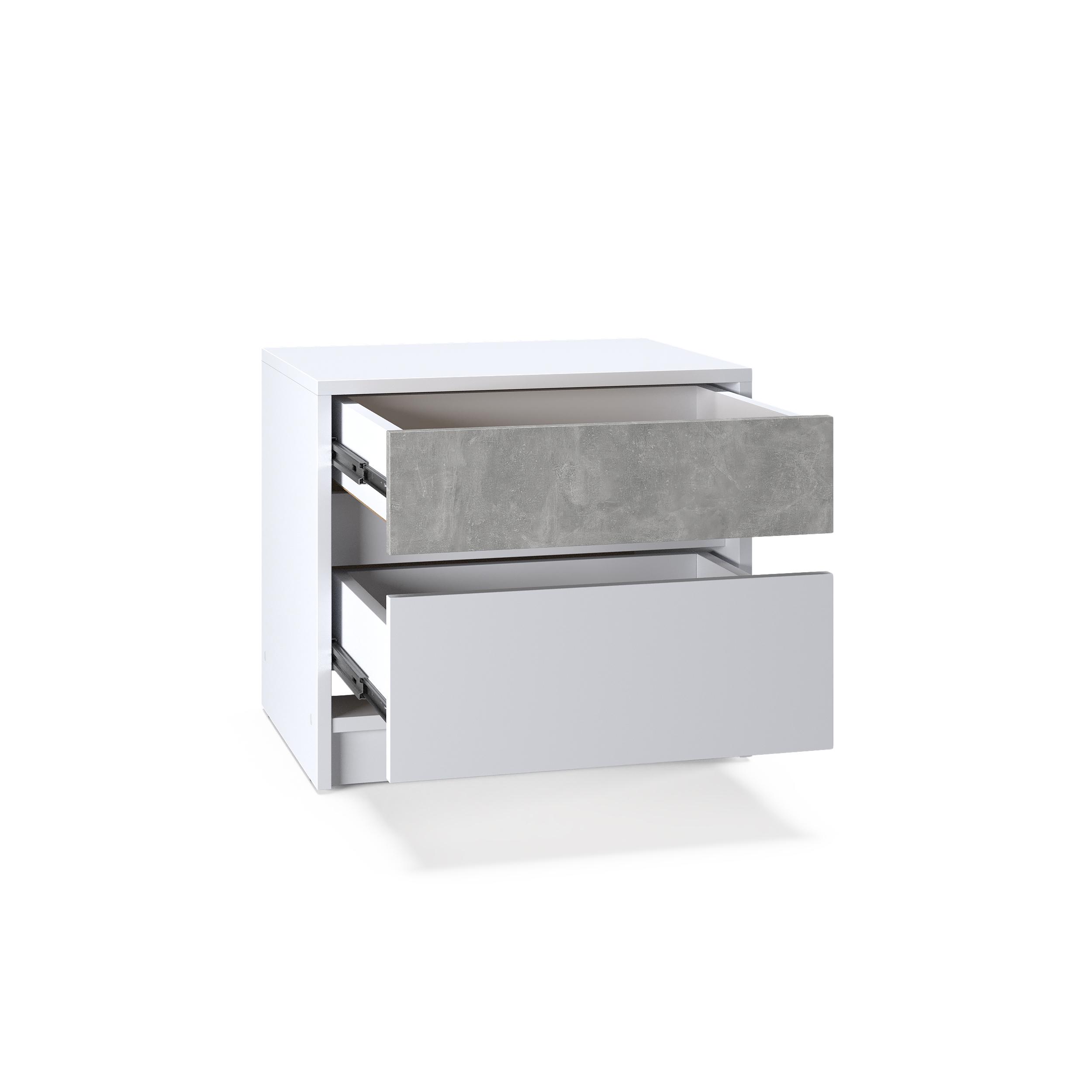 Тумба прикроватная Everest Стайл 500 502х390х442 мм Нимфея/Бетон (11478) - фото 3 Тумба прикроватная Everest Стайл 500 502х390х442 мм Нимфея/Бетон (11478) - фото 3