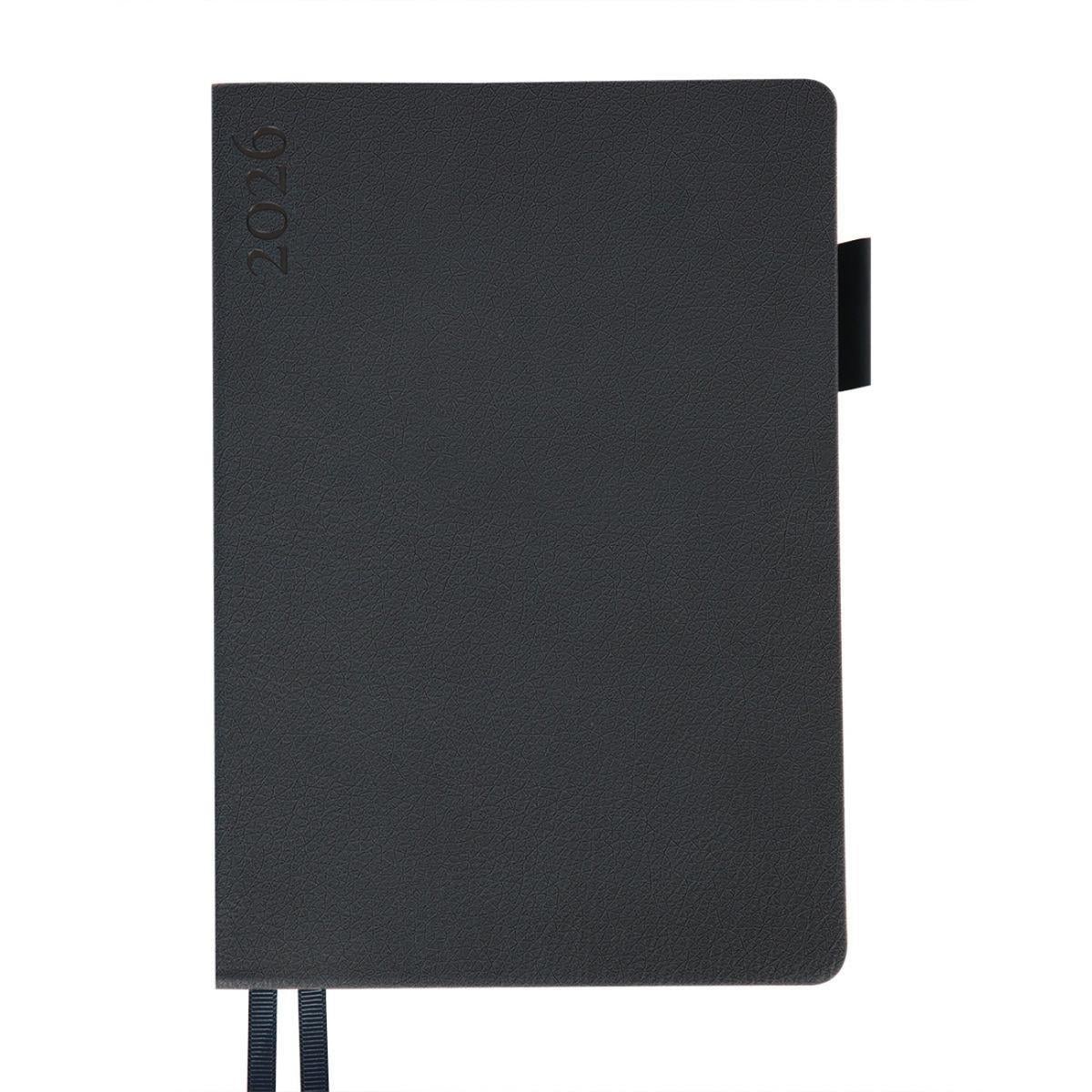 Дневник датированный 2026 Leo Planner Binario A5 368 стр. Темно-синий (252639)