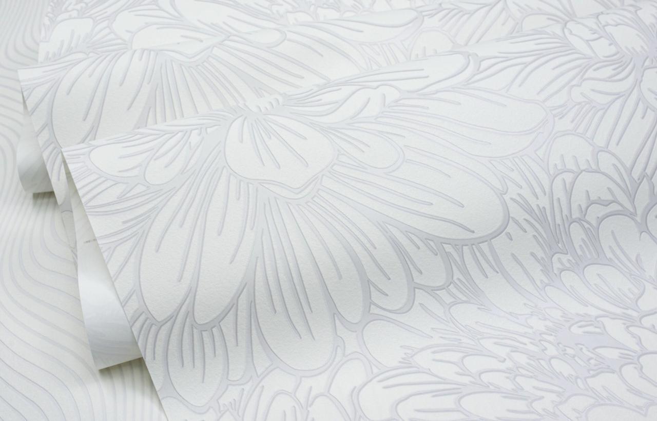 Обои флизелиновые SINTRA Delight 535127 декор вспененный винил 1,06х10,05 м Серый