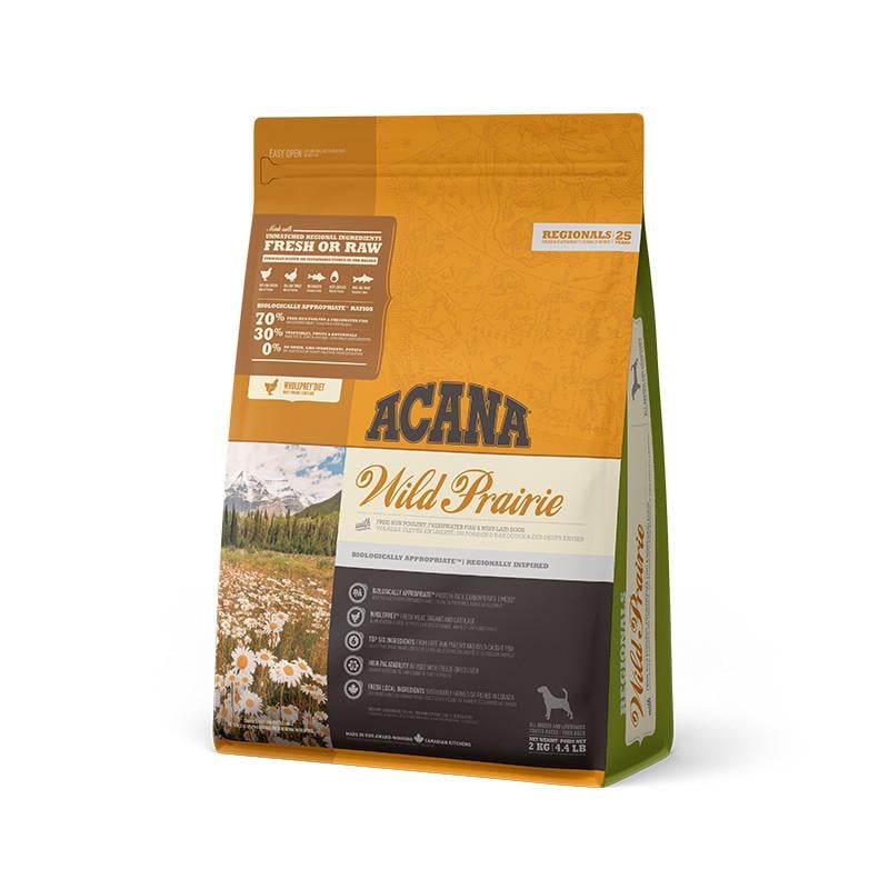 Корм сухий Acana Wild Prairie Dog Recipe з птицею для собак різного віку 2 кг (0064992540210)