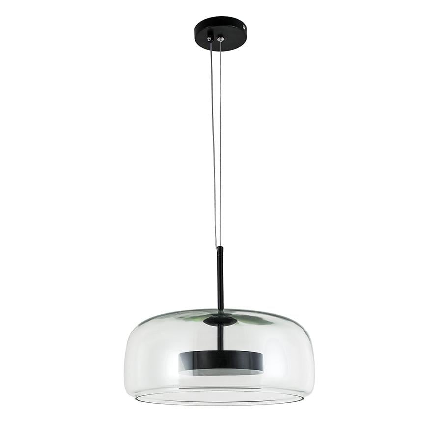 Підвісний світильник 909XL158-1 led 330 BK/CL 10W Чорний/Прозорий