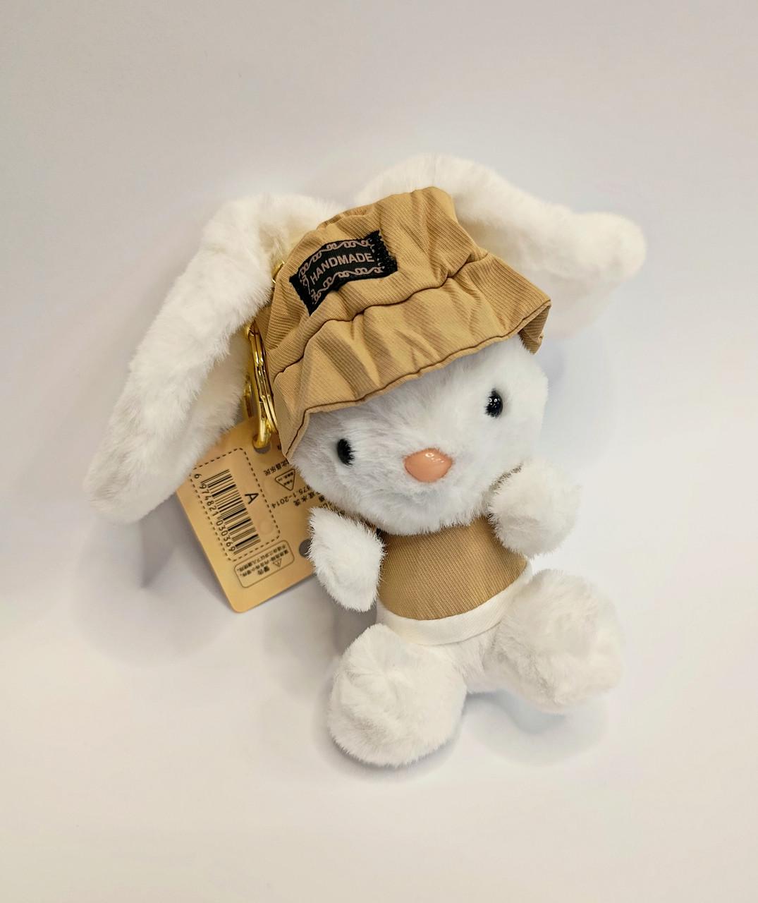 Брелок зайчик мягкий Белый