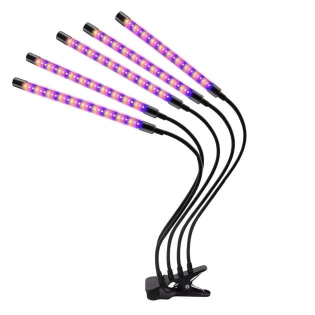 Фитолампа для растений и рассады LED 5 ламп