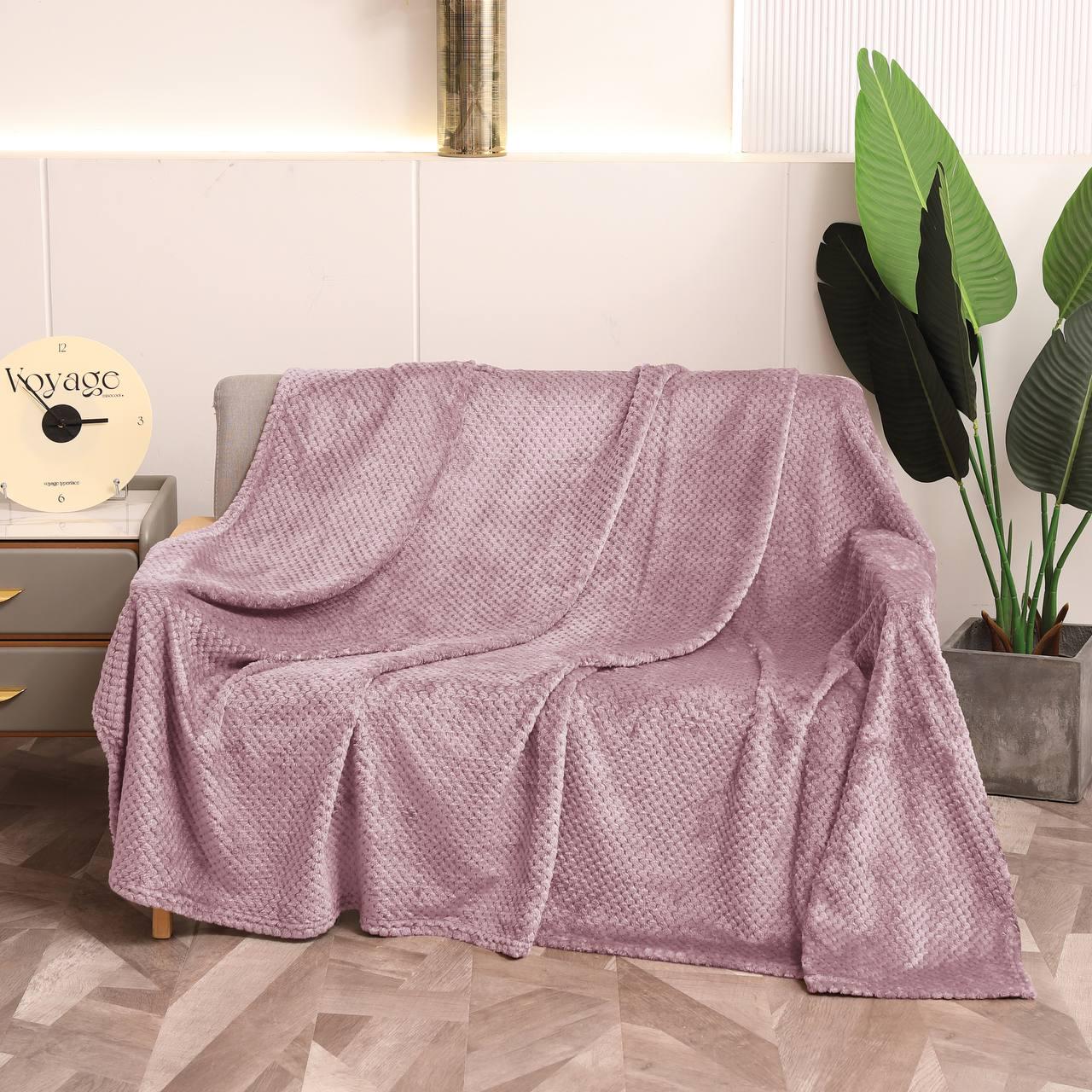 Плед-покрывало Malloory Home Велюр Бамбук 180x200 см Розово-фиолетовый (1859-8) Плед-покрывало Malloory Home Велюр Бамбук 180x200 см Розово-фиолетовый (1859-8)