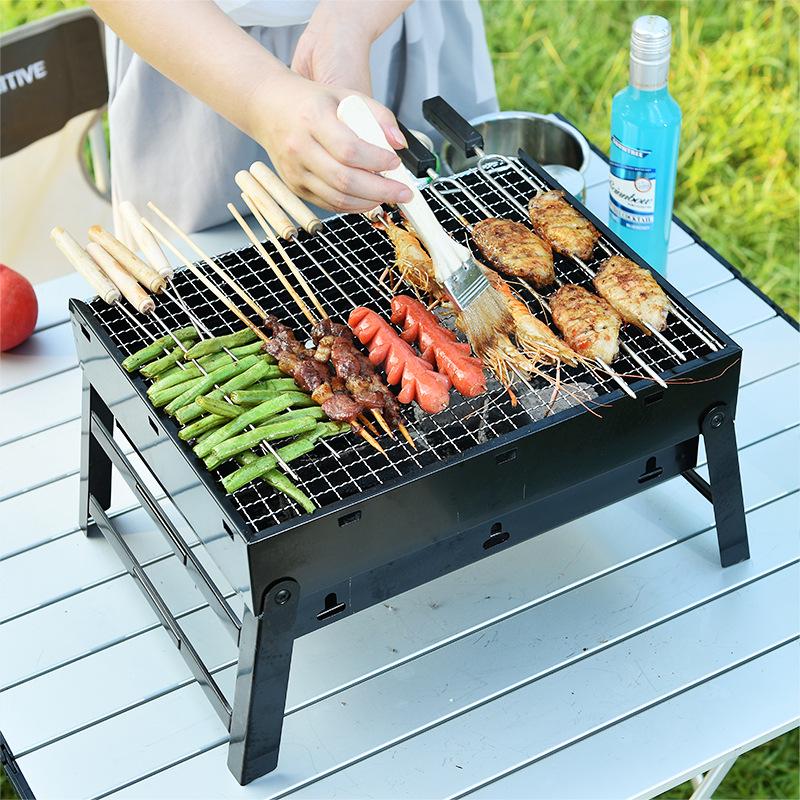 Мангал-чемодан складной BBQ Folding Grill с решеткой - фото 2