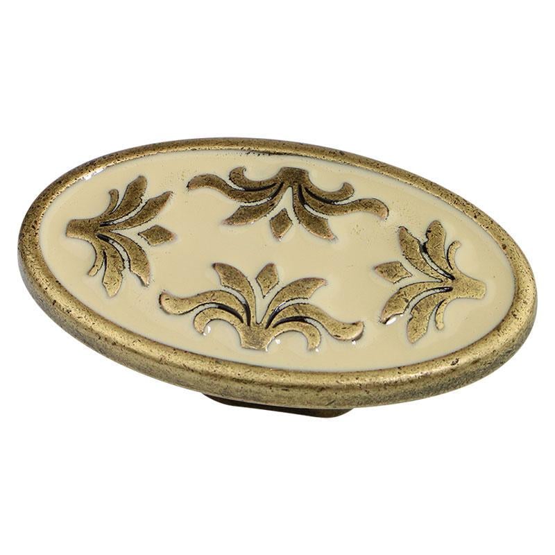 Мебельная ручка Bosetti Marella D 24177.01.058 Бронзовый/Кремовая эмаль (18630)