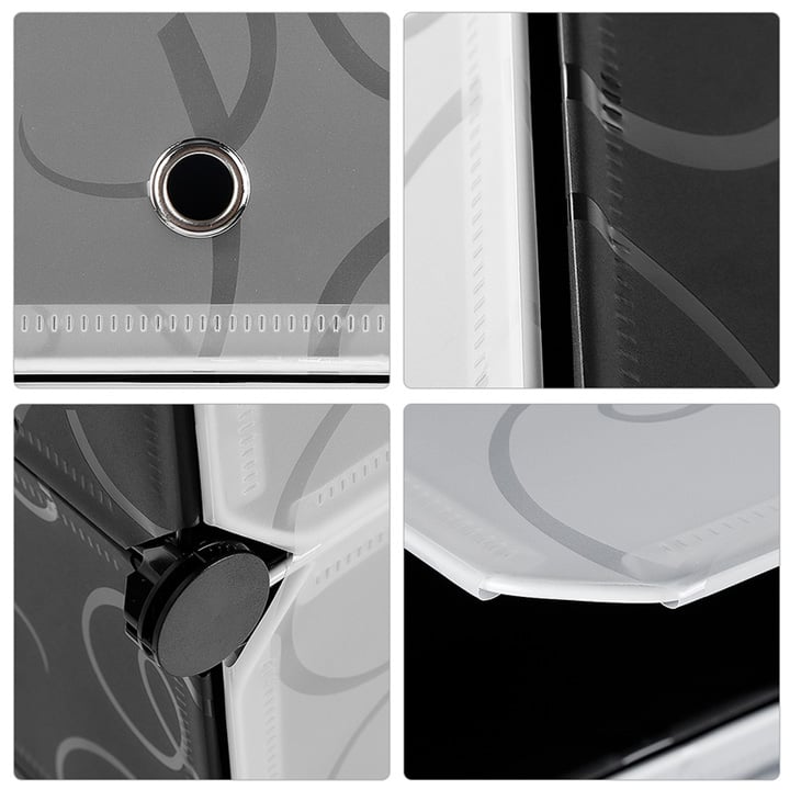 Шкаф пластиковый Storage Cube Cabinet «А1-5» 37x37x90 см - фото 7 Шкаф пластиковый Storage Cube Cabinet «А1-5» 37x37x90 см - фото 7