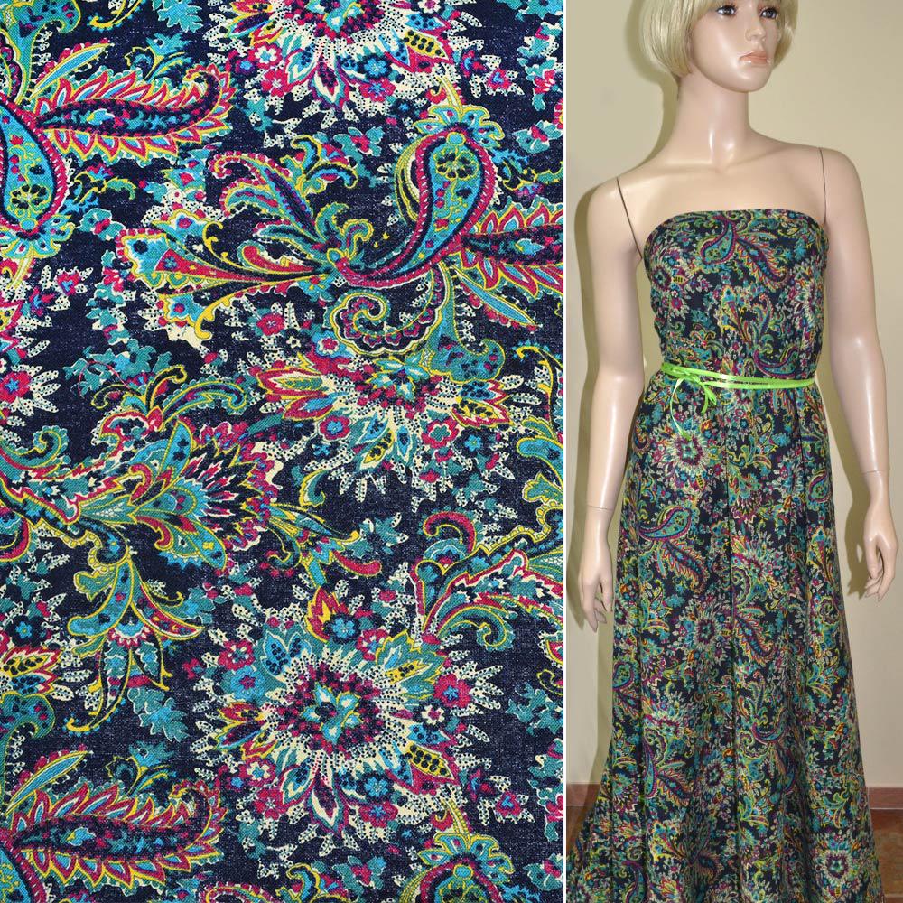 Тканина льон ширина 145 см Різнокольоровий (12623.050) - фото 2