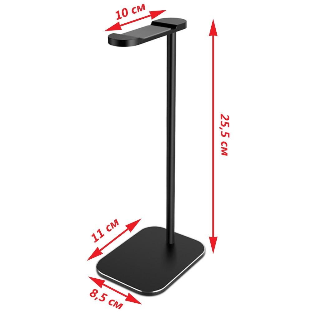 Подставка-держатель для наушников HS03 металл настольная универсальная - фото 3