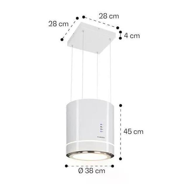 Витяжка острівна KLARSTEIN Tron Ambience (10034214) - фото 5 Витяжка острівна KLARSTEIN Tron Ambience (10034214) - фото 5