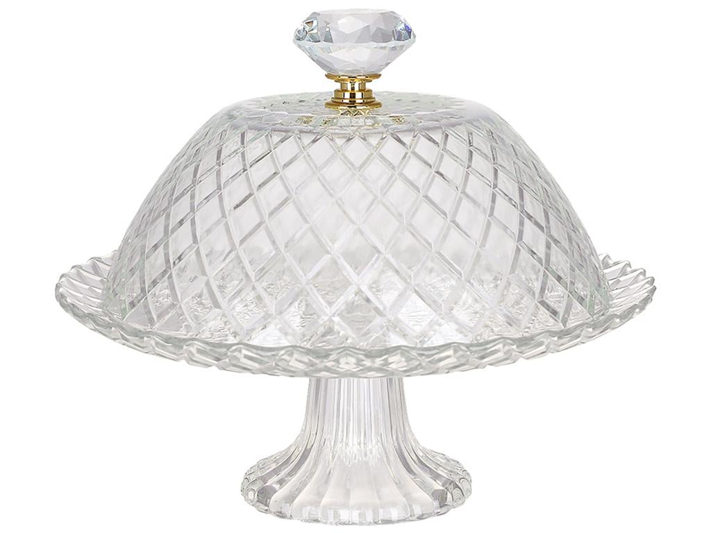 Тортовница с колпаком Diamond 20,5х16,5 см (BDI-992-128)