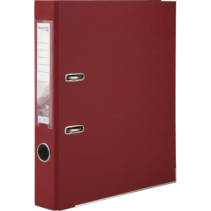 Папка-регистратор односторонняя PP D1713-37C 5 см собранная Вишневый (4250266242584)