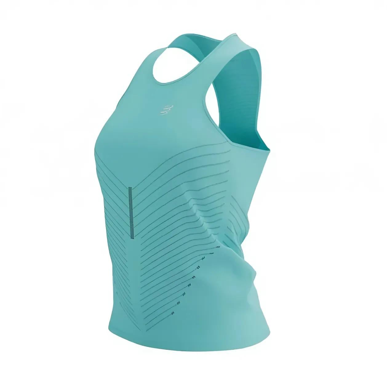 Майка женская Compressport Performance Singlet W 2025 S Cashmere Blue (ATSW7445121S)
