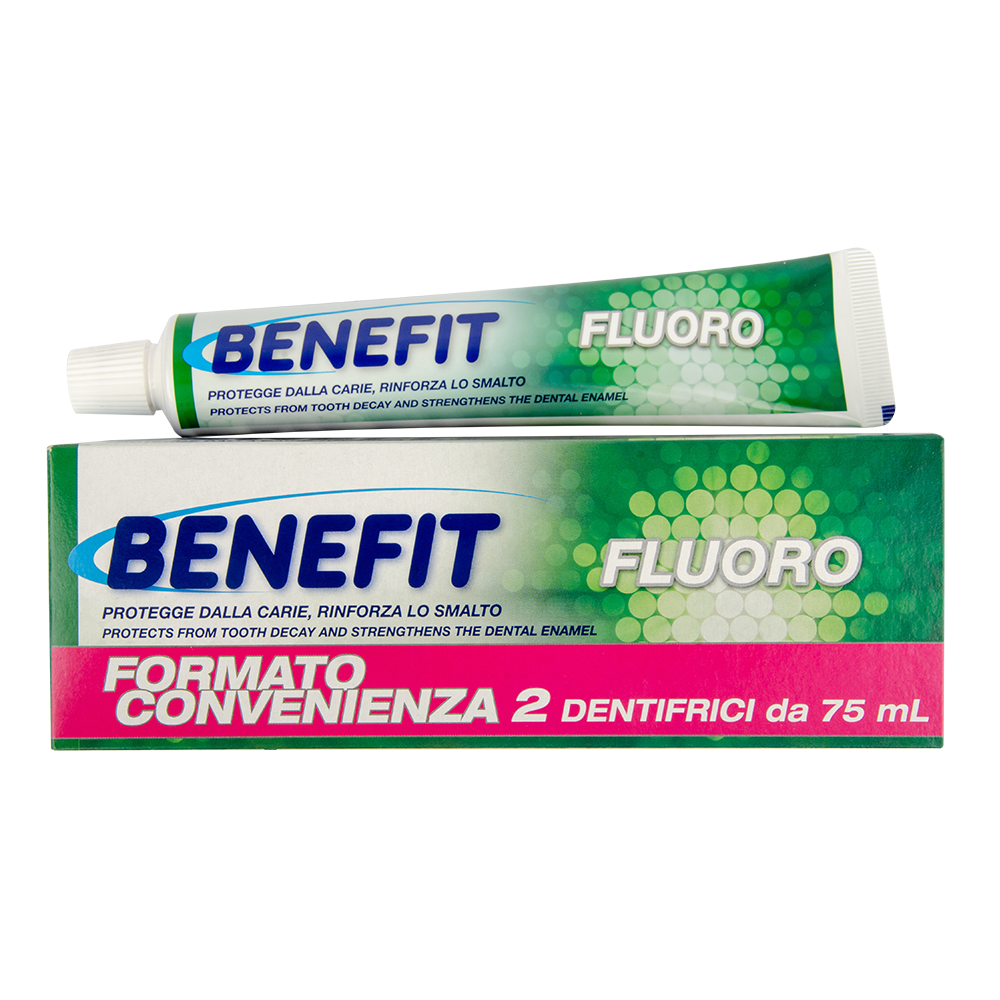 Зубная паста Benefit Fluoro с фтором 2x75 мл