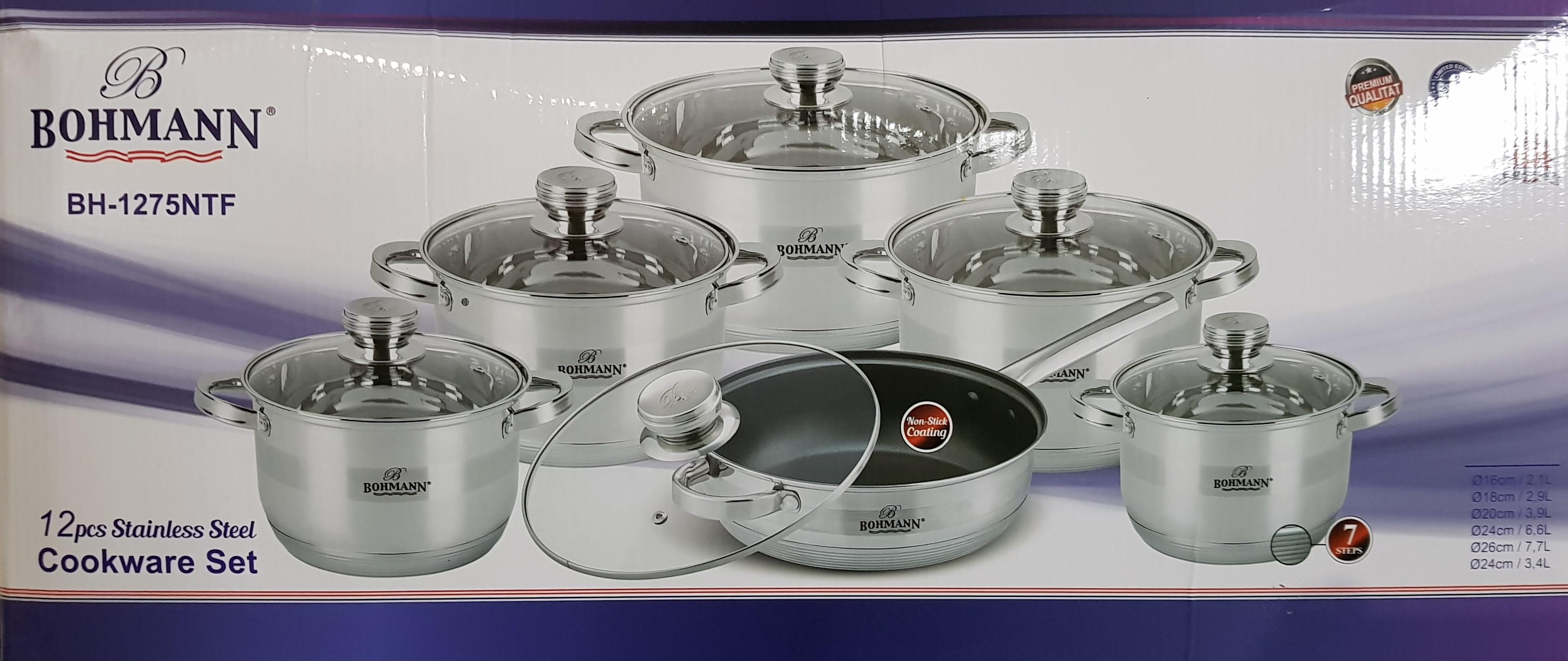 Комплект посуды Bohmann BH-1275NTF 12 пр. (46715)