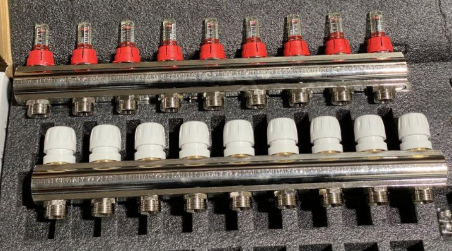 Колекторна група Zegor QS-1891 з витратомірами та євроконусам 1"х3/4" 9 виходів (13449594) - фото 6 Колекторна група Zegor QS-1891 з витратомірами та євроконусам 1"х3/4" 9 виходів (13449594) - фото 6