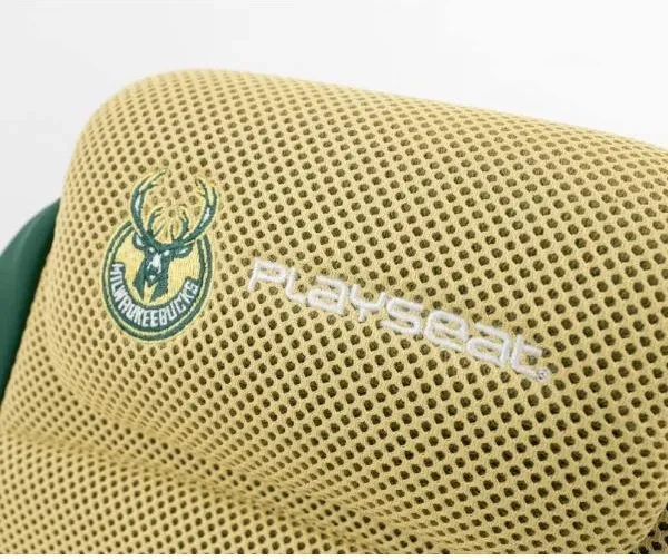 Компьютерное кресло геймерское Playseat Champ NBA Milwaukee Green/Yellow (152203746) - фото 7