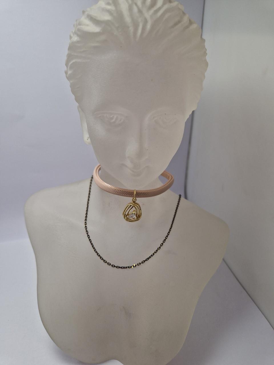 Чокер с подвеской Персиковый (1834003241) Чокер с подвеской Персиковый (1834003241)