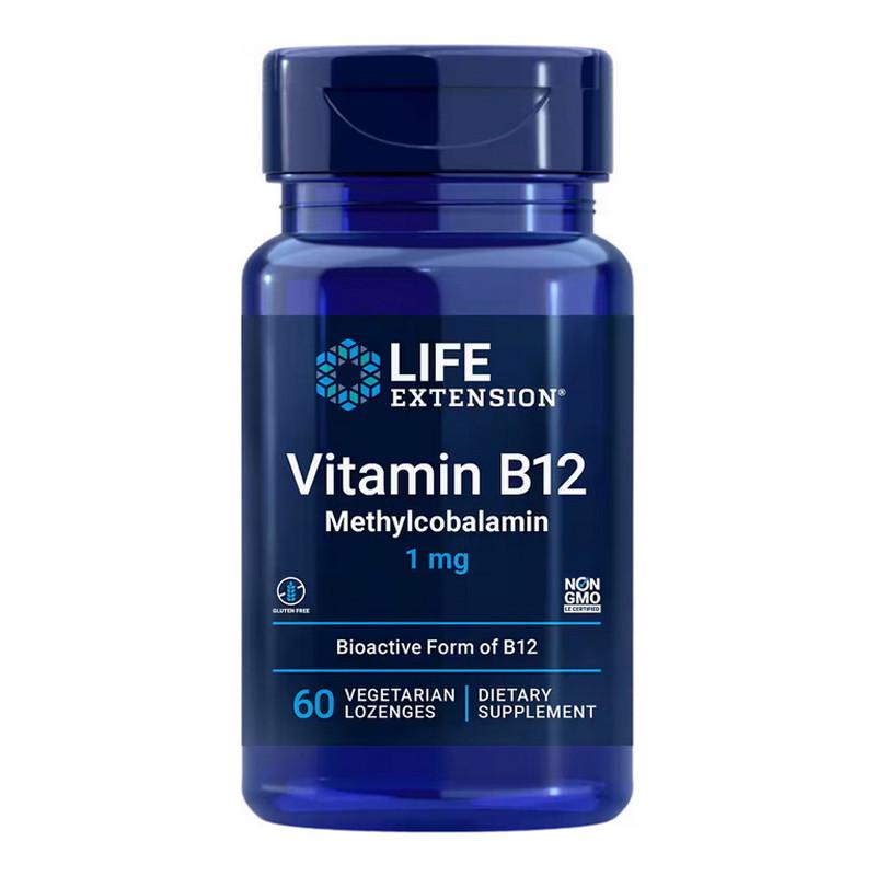 Витамин В12 метилкобаламин Life Extension Vitamin B12 Methylcobalamin 1 мг 60 леденцов (22813-01)