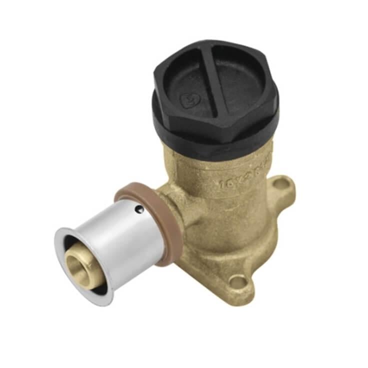 Уголок фиксированный KAN Press 16х1/2" с заглушкой латунный (AKV-1009285059) Уголок фиксированный KAN Press 16х1/2" с заглушкой латунный (AKV-1009285059)