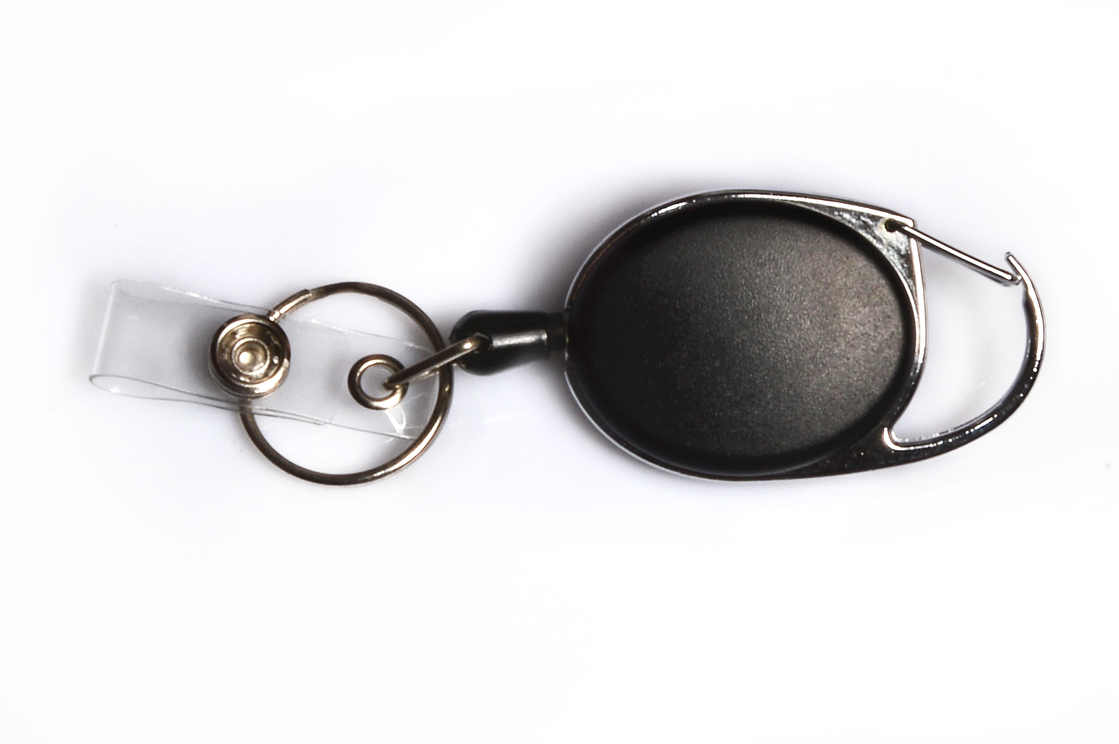 Крепление ретрактор для бейджа ключей удостоверения пропуска Черный (404597784) - фото 1 Крепление ретрактор для бейджа ключей удостоверения пропуска Черный (404597784) - фото 1