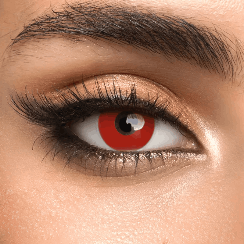 Контактные линзы красные Elite Lens Рэд -6,00 14,5 мм 2 шт. Красный (25906734)