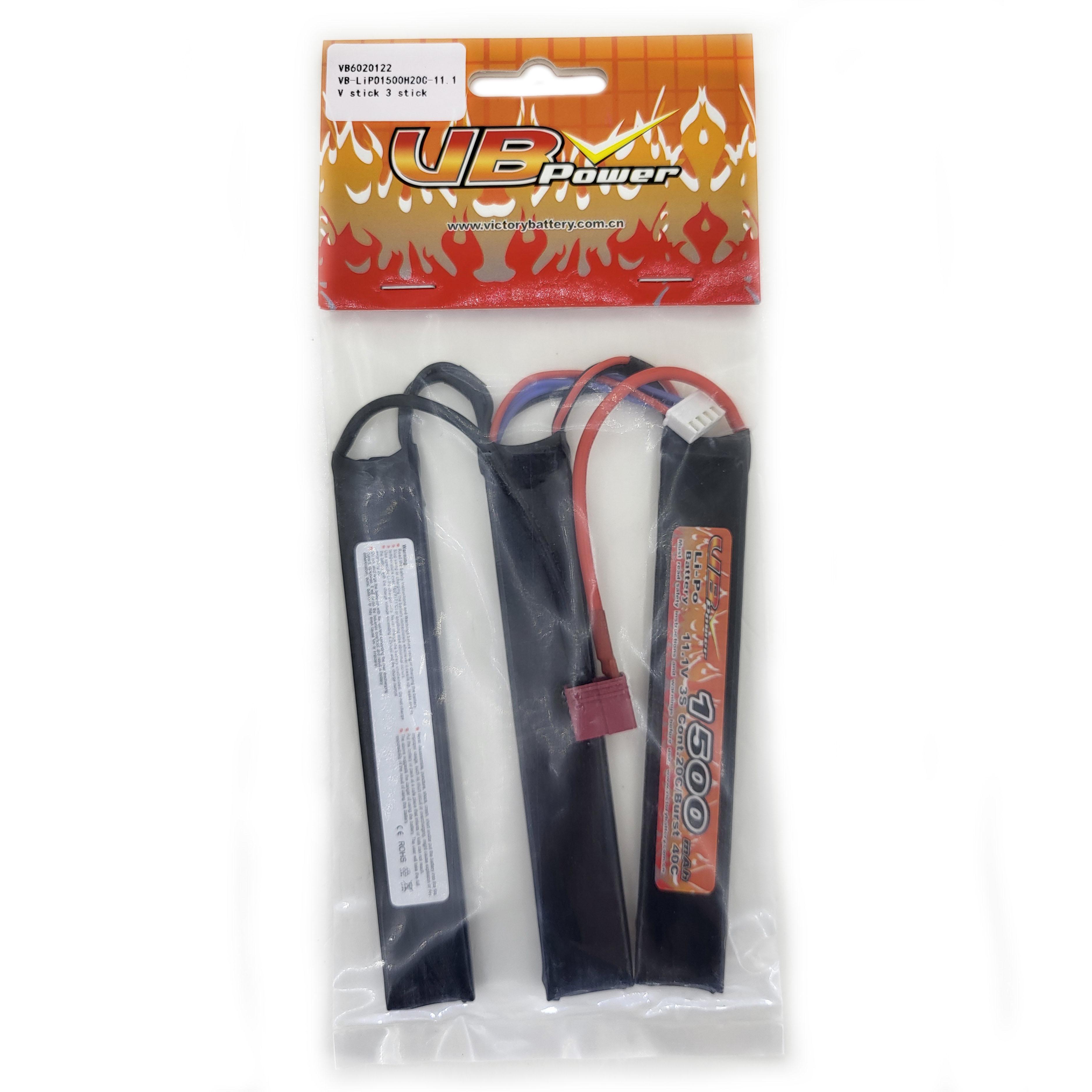 Аккумулятор VB Power VB6020122 для страйкбола Li-Pol 20-40C 11,1V 1500 mAh (14186218)