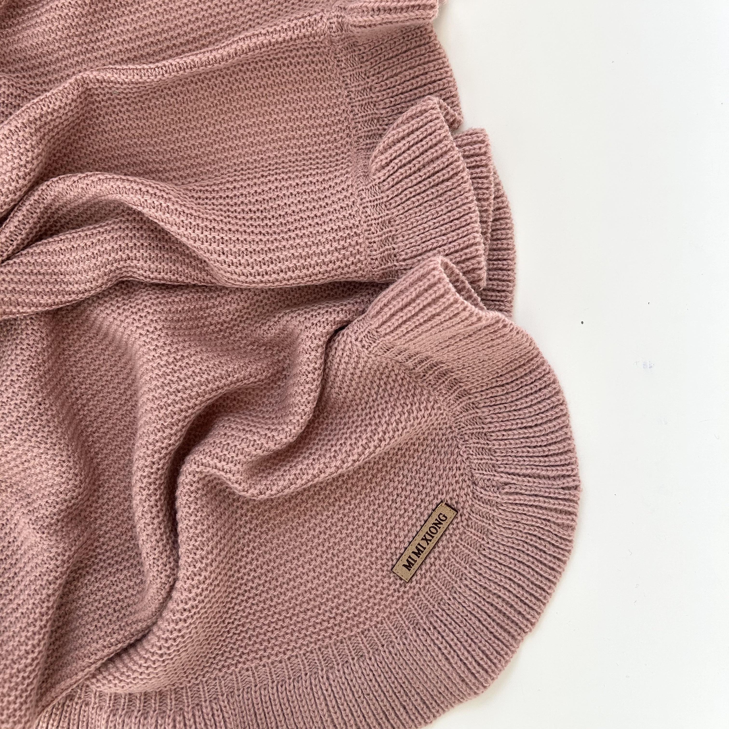 Плед в'язаний Баловень Dusty Pink - фото 1 Плед в'язаний Баловень Dusty Pink - фото 1