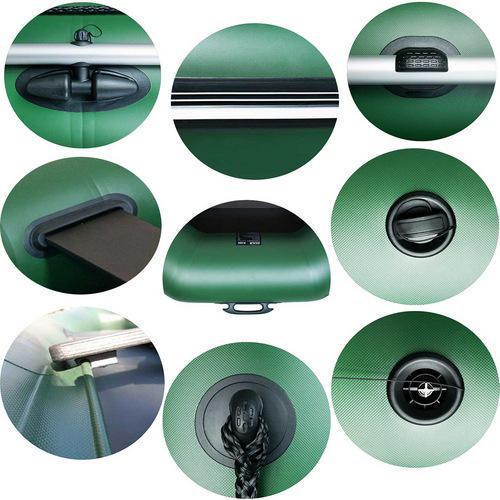 Надувная лодка Ладья ЛТ-250АБЕ ПВХ 2-х местная/гребная/без днища/привальный брус - фото 5